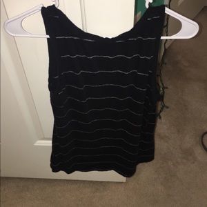 Black striped tank top
